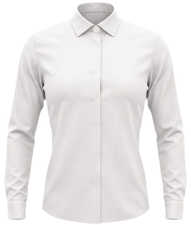 A white shirt placket whose buttons keep changing